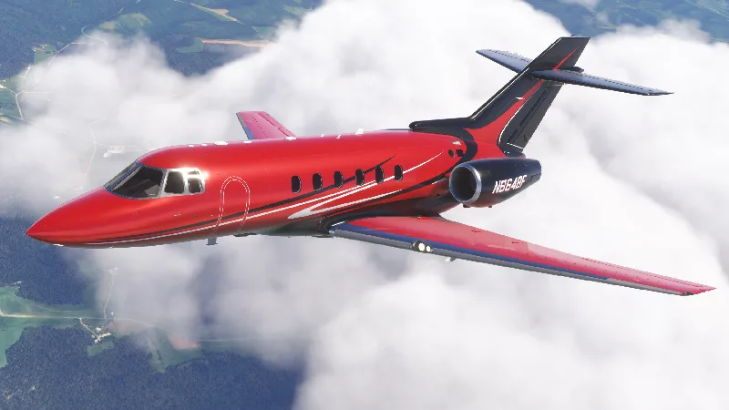 N864BF - FlightFX Hawker 800XP (Dynamic Registration) for Microsoft Flight Simulator 2024