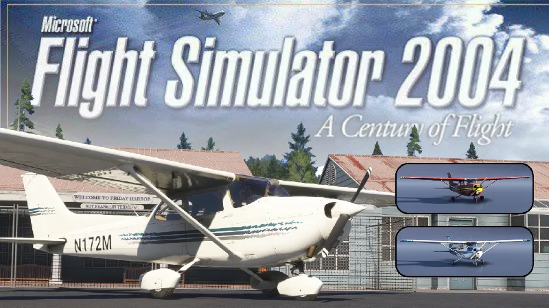 Bagolu's Cessna 172M - FS9/FS2004 Default Livery Pack for Microsoft Flight Simulator 2024 and Microsoft Flight Simulator 2020
