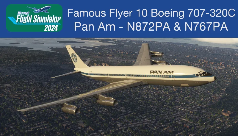 Famous Flyer 10 Boeing 707-320C Pan Am for Microsoft Flight Simulator 2024