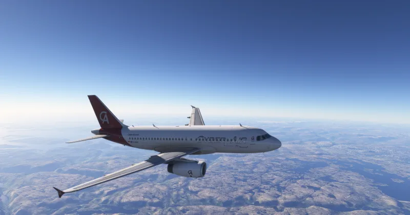 Airbus A319 by Fenix Cyber Air VA Livery D-AIBC for Microsoft Flight Simulator 2024