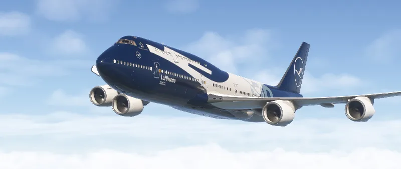 Asobo Boeing 747-8i Lufthansa 100 Year Anniversary D-ABYN for Microsoft Flight Simulator 2024