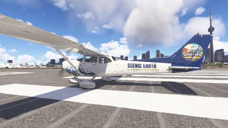 Custom Livery for the Cessna 172 - Scenic Earth Project for Microsoft Flight Simulator 2024