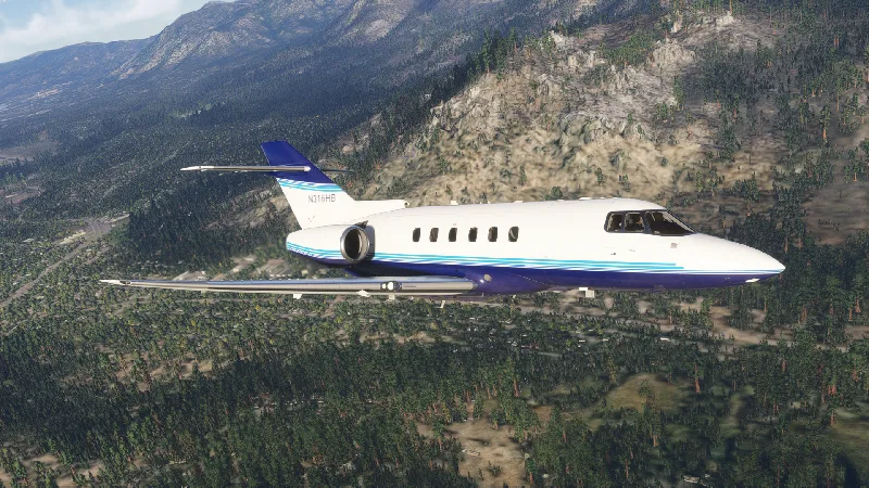 FlightFX Hawker 800XP - Corporate Blue for Microsoft Flight Simulator 2024