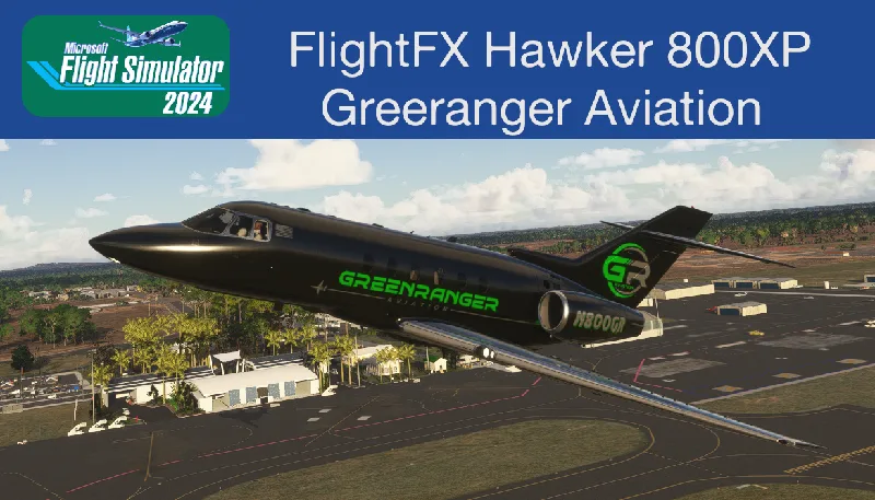FlightFX Hawker 800XP Greenranger Aviation for Microsoft Flight Simulator 2024