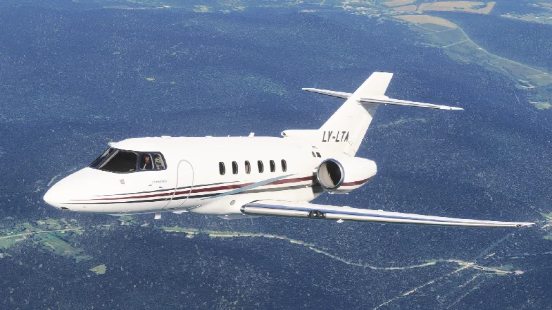 FlightFX Hawker 800XP - LY-LTA Charter Jets for Microsoft Flight Simulator 2024