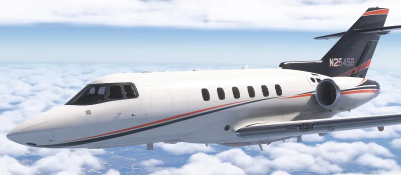 FlightFX Hawker 800XP N254SB (fixed & dynamic registration) for Microsoft Flight Simulator 2024