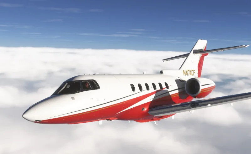 FlightFX Hawker 800XP N474CF for Microsoft Flight Simulator 2024