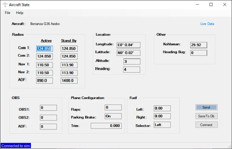 FlightSim-AircraftState for Microsoft Flight Simulator 2020