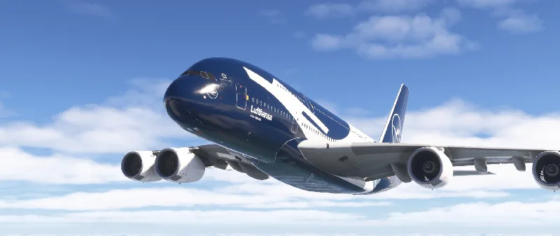 FlyByWire A380 - Lufthansa 100 Year Anniversary D-AIMH (4K) for Microsoft Flight Simulator 2024