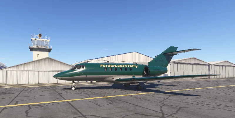 ForderLearnToFly Livery for the FlightFX Hawker 800XP for Microsoft Flight Simulator 2024