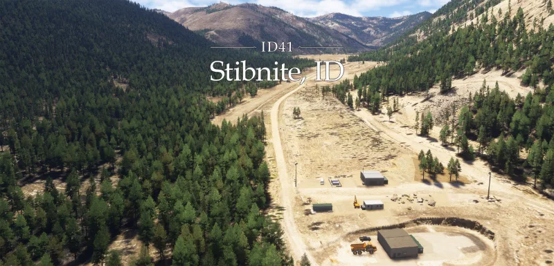 ID41 Stibnite, Idaho for Microsoft Flight Simulator 2024