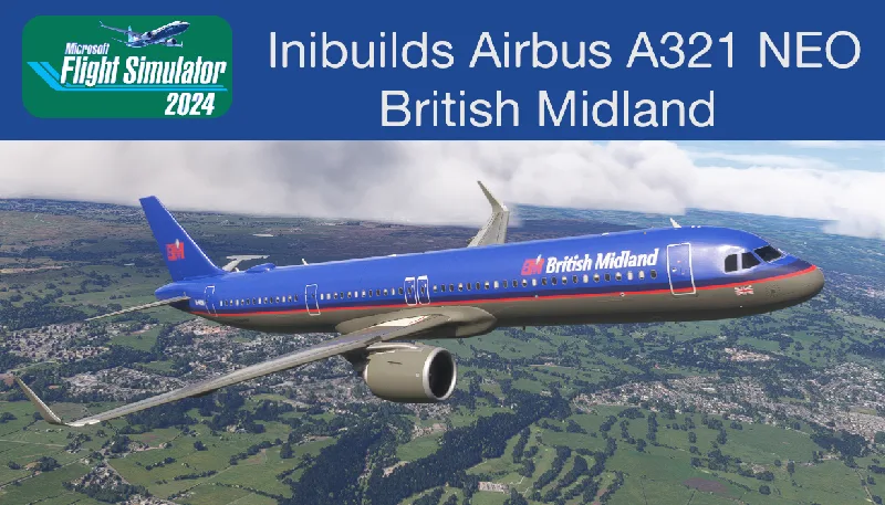 iniBuilds A321LR neo British Midland for Microsoft Flight Simulator 2024