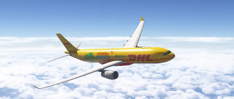 IniBuilds A330-300 P2F - DHL Go Green (fictional) for Microsoft Flight Simulator 2024