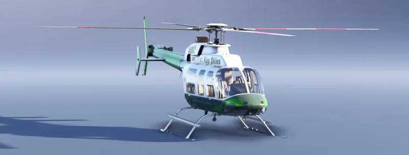 Kea Skies – Bell 407 Dynamic Livery | MSFS 2020 for Microsoft Flight Simulator 2020