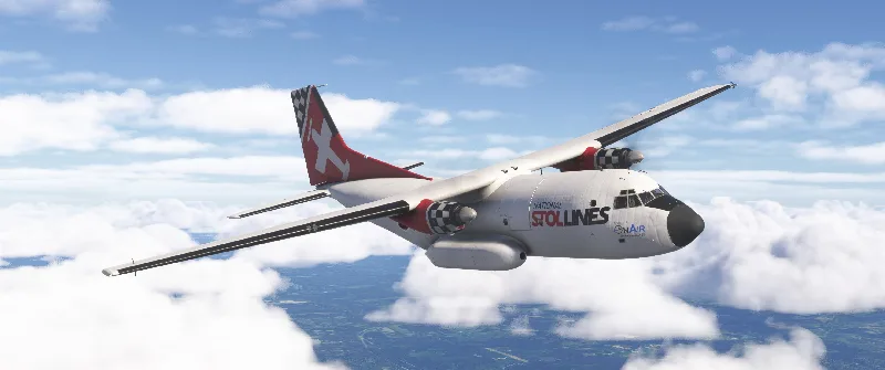 Livery Transall C160 - STOLLines gray / white for Microsoft Flight Simulator 2024