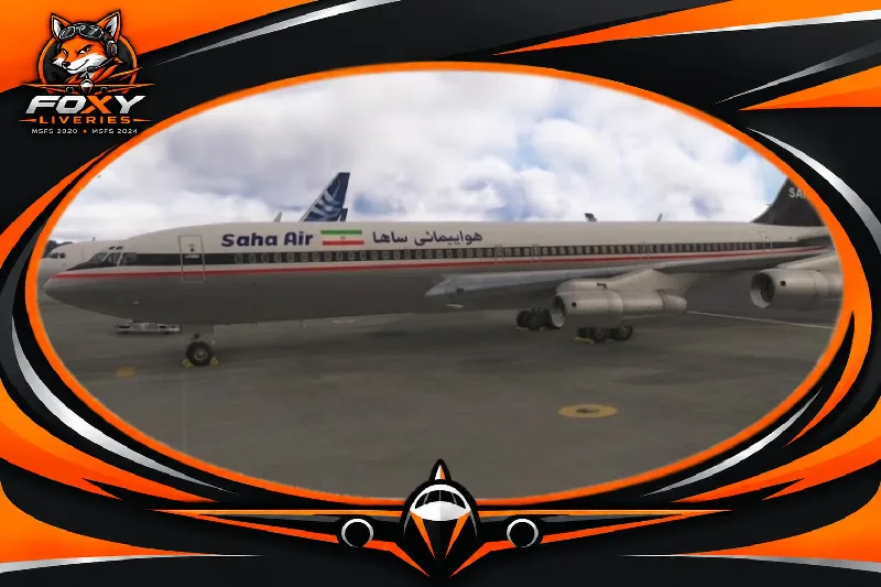 Microsoft Boeing 707-320 Saha Air EP-SHE for Microsoft Flight Simulator 2024