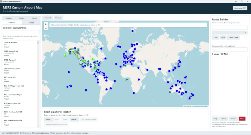 MSFS Custom Airport Map