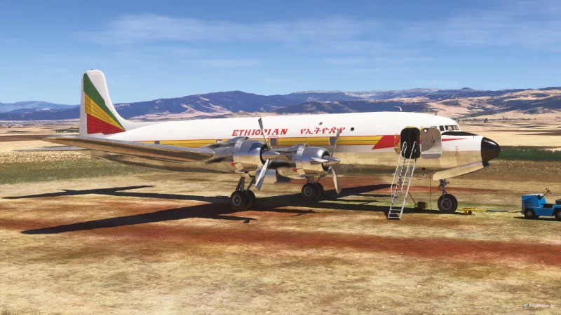 PMDG DC-6A | Ethiopian Airlines 1978 (ET-AGY) for Microsoft Flight Simulator 2024