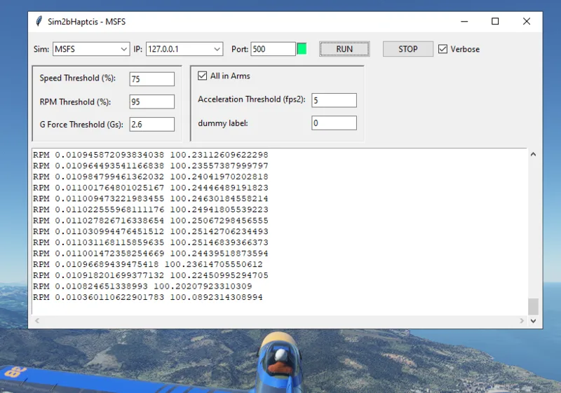 pysim2bhap (Sim2bHap) for Microsoft Flight Simulator 2020