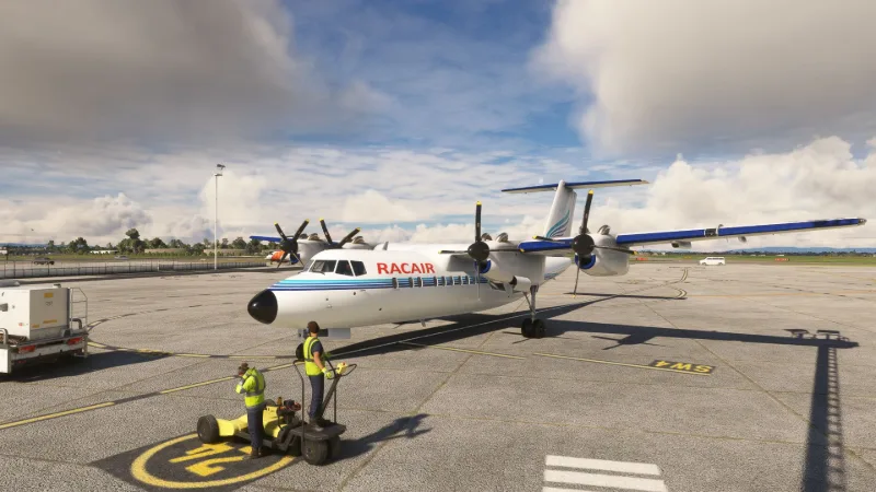 RacAir livery for Pilot's Dash 7 for Microsoft Flight Simulator 2024