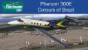 Repaint of the FSReborn Phenom 300e in the blue, green and yellow colours of Brazil