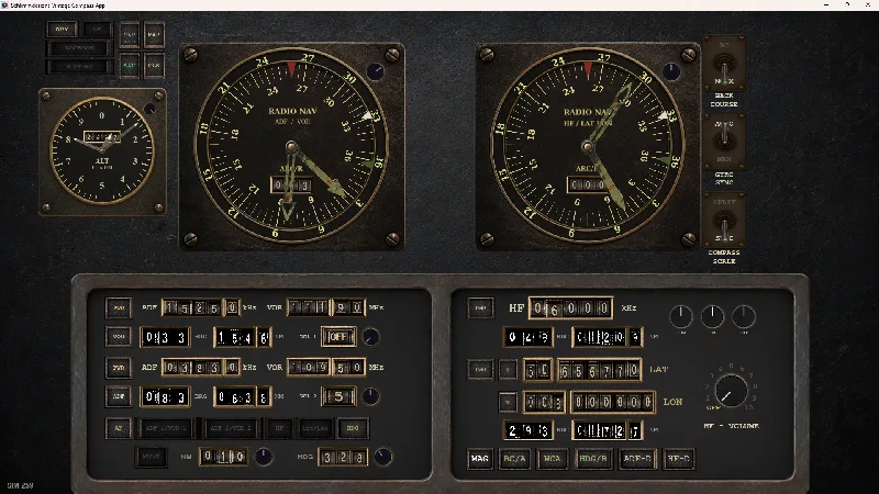 Schlimmdesigns Vintage Compass App for Microsoft Flight Simulator 2020