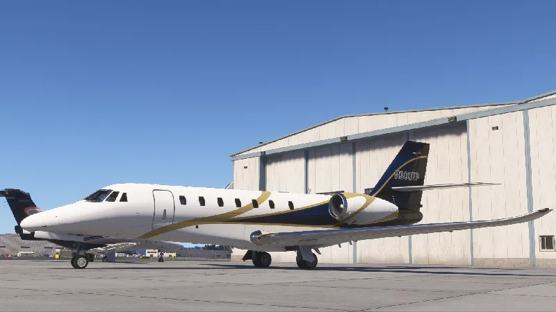 Skyward Simulations Sovereign+ - Black and Blue (with Dynamic Registration) for Microsoft Flight Simulator 2024