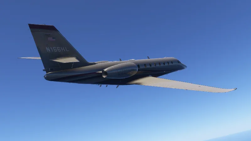 Skyward Simulations Sovereign+ - N166HL (and Dynamic Registration) for Microsoft Flight Simulator 2024