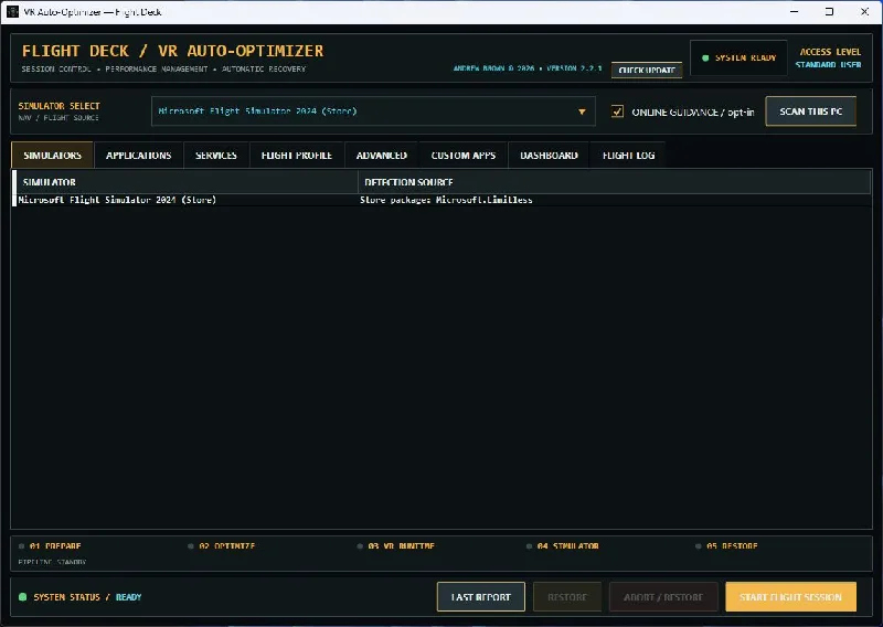 VR - Auto Optimizer