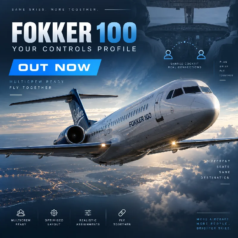 Your Controls profile for the Fokker 70/100